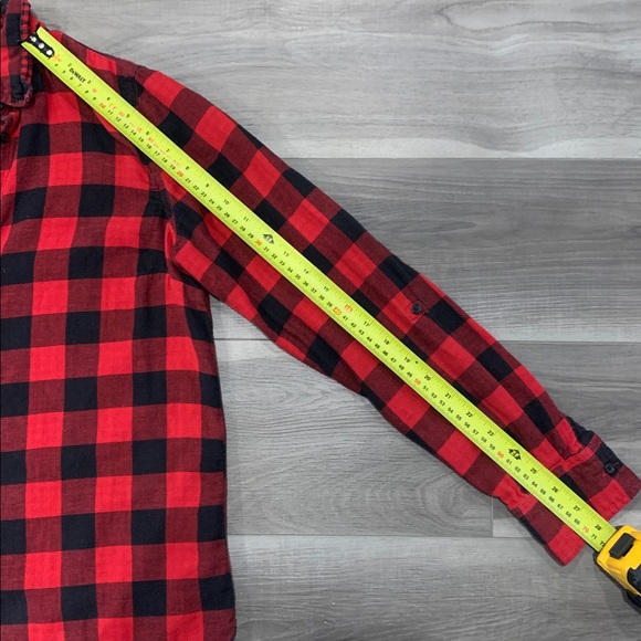 Joe Fresh buffalo plaid button down shirt (size M) - Picture 9 of 10